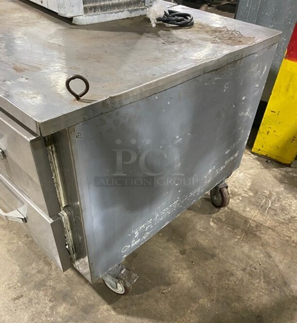 Leader Stainless Steel 2 Drawer Chef Base! On Commercial Casters! 115V 1PH - Image 2 of 5