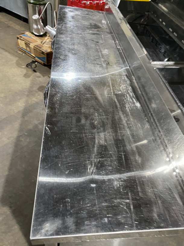 Commercial Refrigerated Pizza Prep Table! With 2 Door Underneath Storage Space! With Poly Coated Racks! All Stainless Steel! On Casters! Model: PT67 SN: 11100035 115V 60HZ 1 Phase - Image 9 of 10