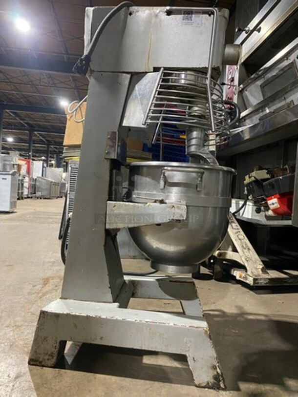 Omcan Commercial Floor Style 30 Quart Planetary Dough Mixer! With Bowl & Bowl Guard! With Dough Hook! Model SP300A Serial 1310300814! 110V 1Phase! Was Working When Removed! - Image 6 of 9