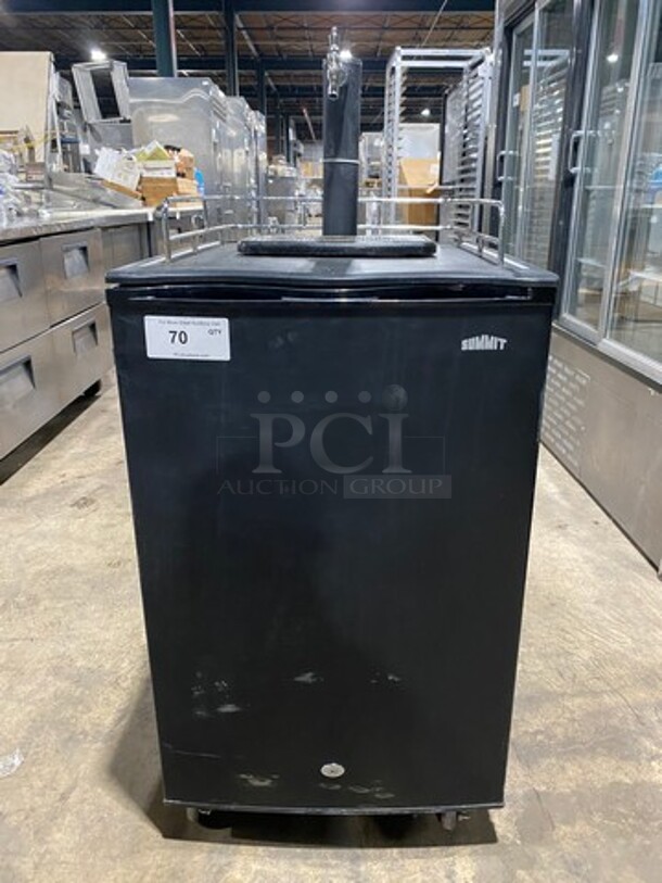 NEVER USED! Summit Commercial Refrigerated Single Tap Kegerator! Model: SBC570B SN: 110200058 115V - Image 1 of 12