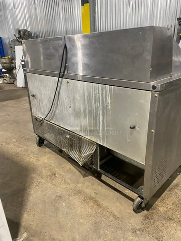 True Commercial Refrigerated Sandwich Prep Table! With 2 Door Underneath Storage Space! With Poly Coated Racks! All Stainless Steel! On Casters! Model: TSSU6024MBST SN: 7771911 115V 60HZ 1 Phase - Image 4 of 8