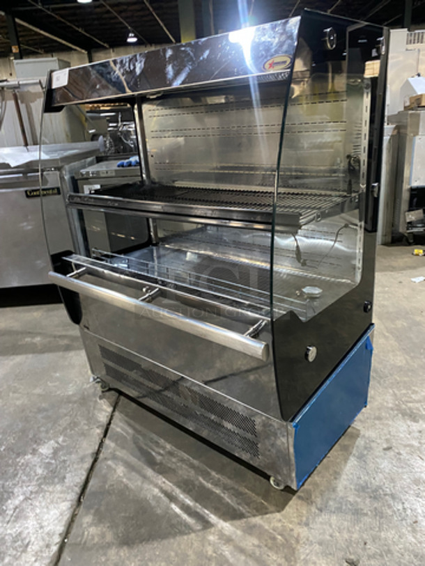 Omcan Commercial Refrigerated Grab-N-Go Open Display Case! All Stainless Steel Body! On Casters! Model: RSCN0200 110V 60HZ 1 Phase - Image 9 of 11