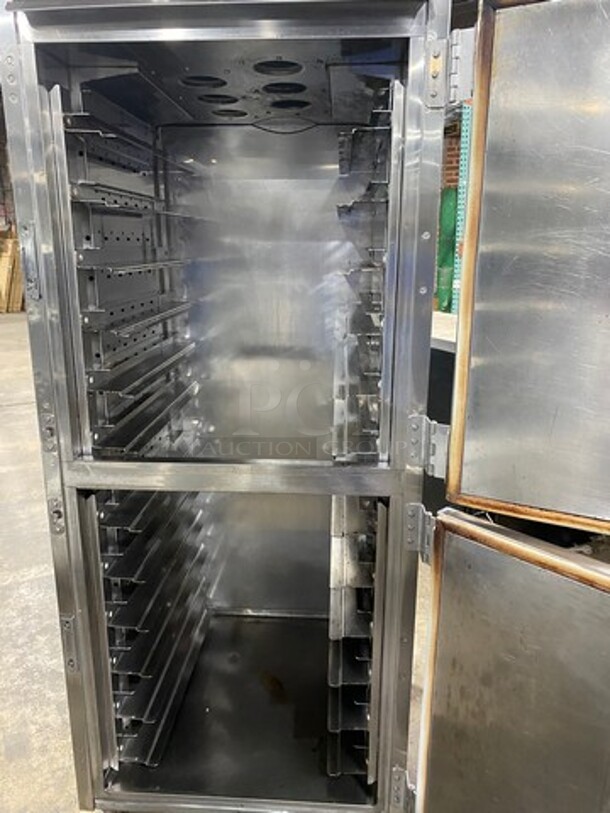 Cres Cor Commercial Electric Powered Split Door Roast-N-Hold Oven! All Stainless Steel! On Casters! Model: RO151FUA12DE4803Z SN: JBIJ0005151623 480V 60HZ 3 Phase - Image 5 of 9