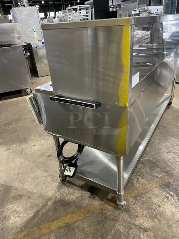 Eagle Commercial Electric Powered 5 Well Steam Table! With Storage Space Underneath! All Stainless Steel! On Casters! MODEL YSPHT5 SN:2008990224 208V 1PH - Image 2 of 10