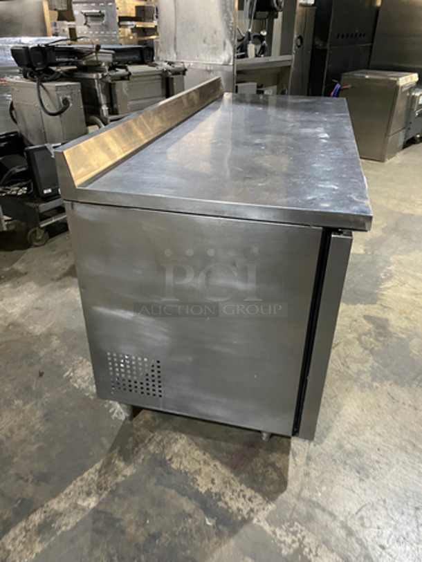COOL! True Commercial 3 Door Refrigerated Lowboy/Worktop Cooler! With Backsplash! All Stainless Steel! On Legs! Model: TWT72 SN: 8587616 115V 60HZ 1 Phase - Image 3 of 8