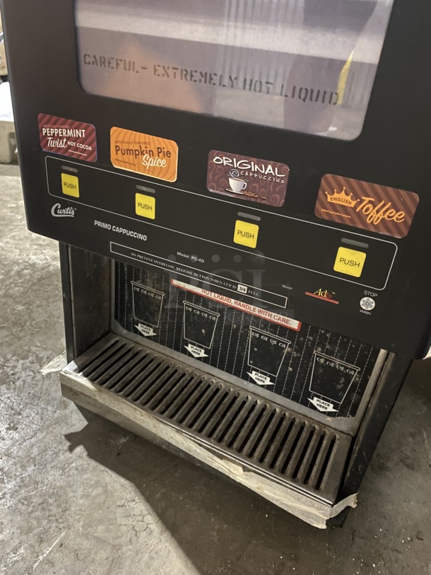 Curtis 4 Flavor Counter Top Hot Beverage Dispenser! Model PC4DC1-10-11! 120V 1 Phase!  - Image 6 of 8