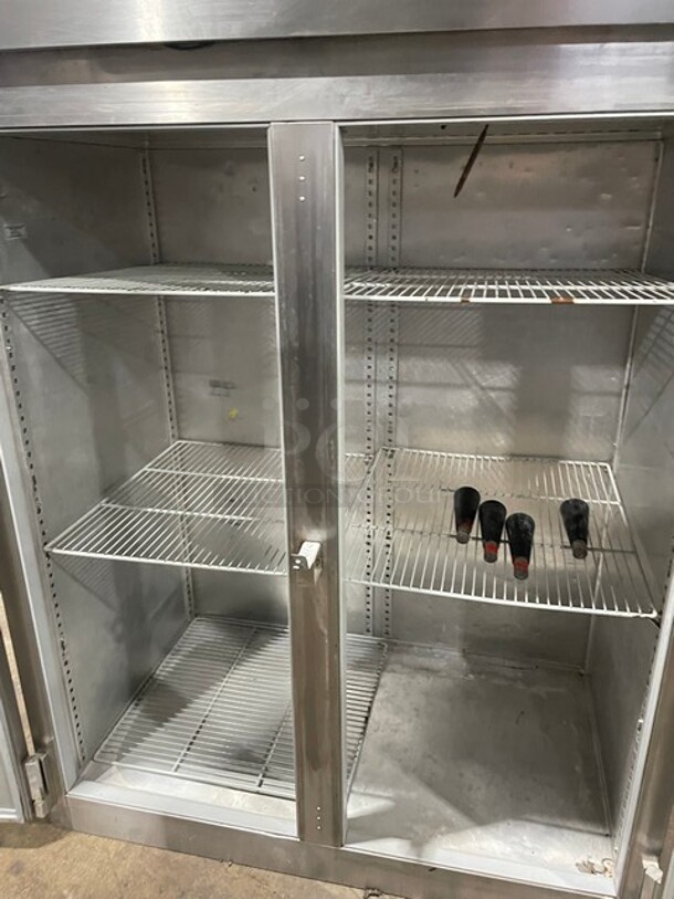 Victory Commercial 2 Door Reach In Freezer! All Stainless Steel! With Poly Coated Racks! 115V 1 Phase!  - Image 5 of 11