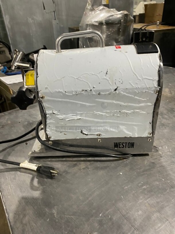 Weston Countertop Electric Motor For Meat Grinder/ Meat Grinder Base! All Stainless Steel! Model: 102201W SN: W2207171304 120V - Image 2 of 8