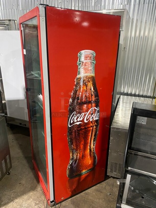 Metalfrio Commercial Single Door Reach In Cooler Merchandiser! With View Through Door! With Poly Coated Racks! Model: NG27CHC 120V - Image 3 of 8