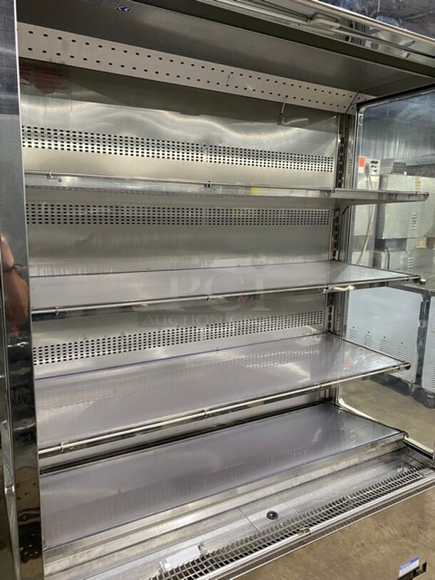 Karlos 200 UL Stainless Steel Commercial Grab N Go Open Case Merchandiser Display Unit! 230V 1PH! With Remote Compressor!  - Image 8 of 11