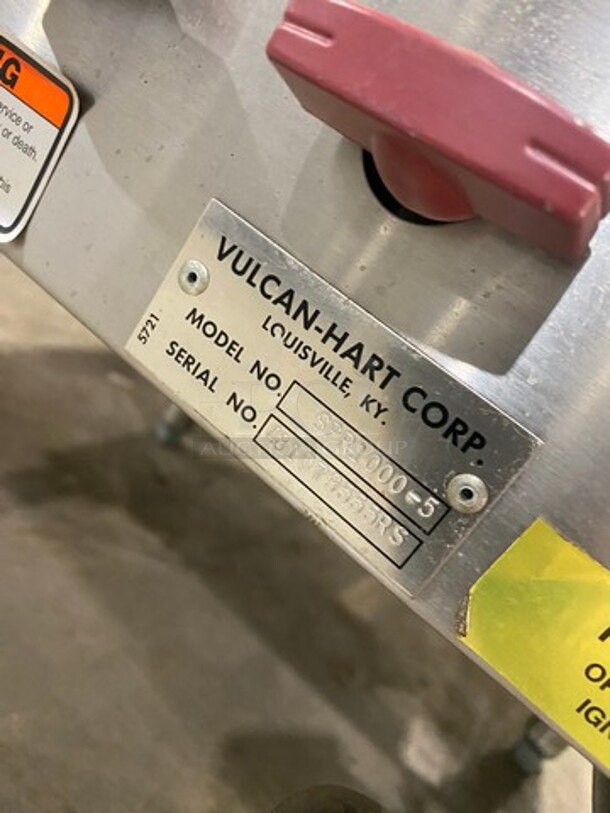 WOW! BRAND NEW! NEVER USED! Vulcan Commercial Natural Gas Powered 5 Ring Jet Burner Stock Pot! All Stainless Steel! On Legs! Model: SPR10005 SN: 481079555RS - Image 8 of 10