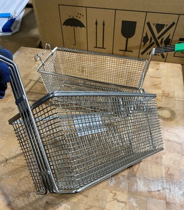 Brand New Stainless Steel Frying Baskets! 2x Your Bid! - Image 3 of 7