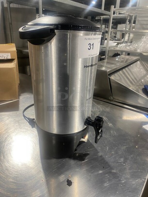 Hamilton Beach Countertop Electric Powered Coffee Urn! Stainless Steel Body! - Image 2 of 10