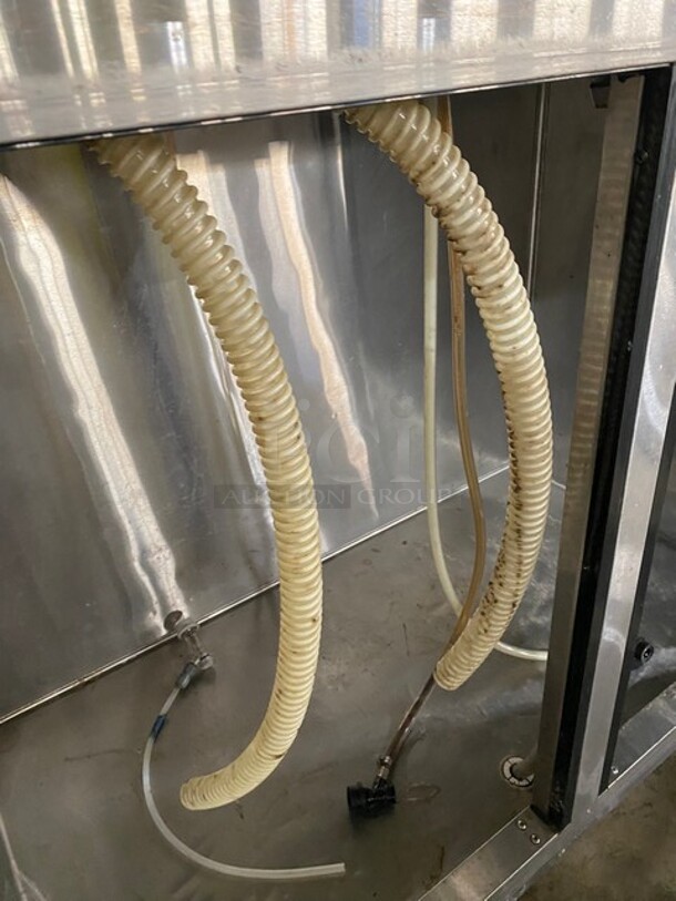 Atosa Commercial Single Tower Kegerator Cooler! With 2 Beer Taps! With 2 Door Underneath Storage Space! All Stainless Steel! 115V 1Phase! Model MKC58 Serial MKC58AUS100318091600C40018! - Image 6 of 11