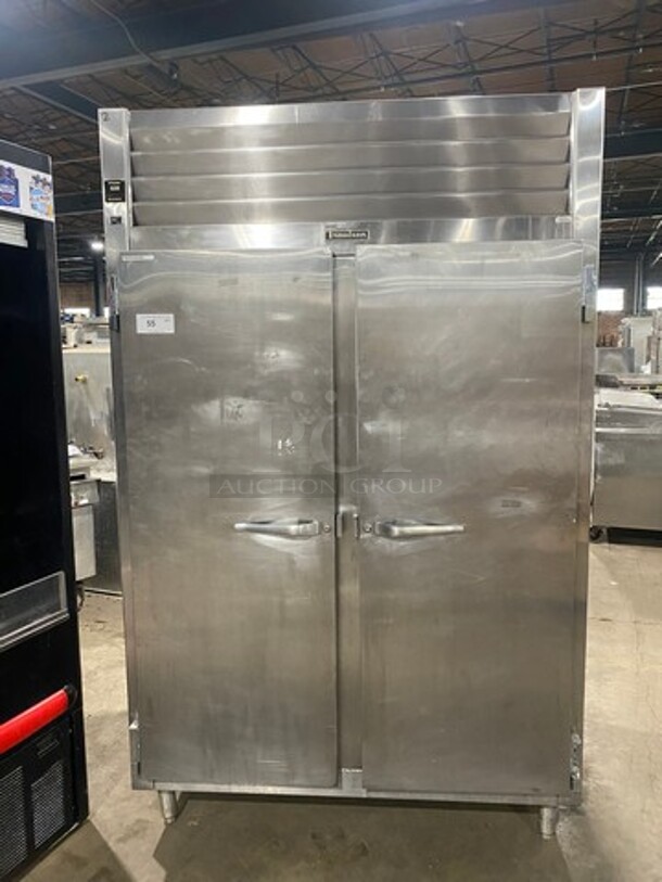 TRAULSEN 2 Door Reach In  Refrigerator! All Stainless Steel W/ Poly Coated Racks! On Legs! Model SG20010  Serial T955280A98 115V/60Hz/1 Phase - Image 1 of 9