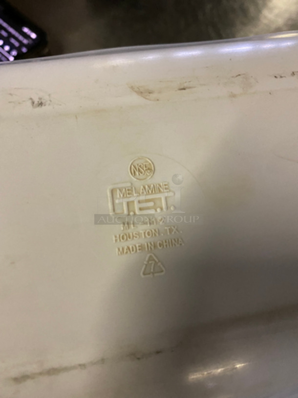 G.E.T Melamine White Decorative Platter/Serving Trays! 5x19! 9x Your Bid! - Image 4 of 5