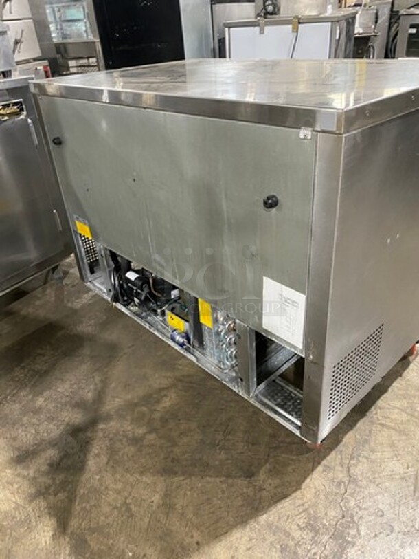 Edesa Commercial 2 Door Lowboy/Worktop Cooler! With Poly Coated Racks! All Stainless Steel! On Casters! Model: EDUR48 SN: 11020131M 115V 60HZ 1 Phase - Image 4 of 7