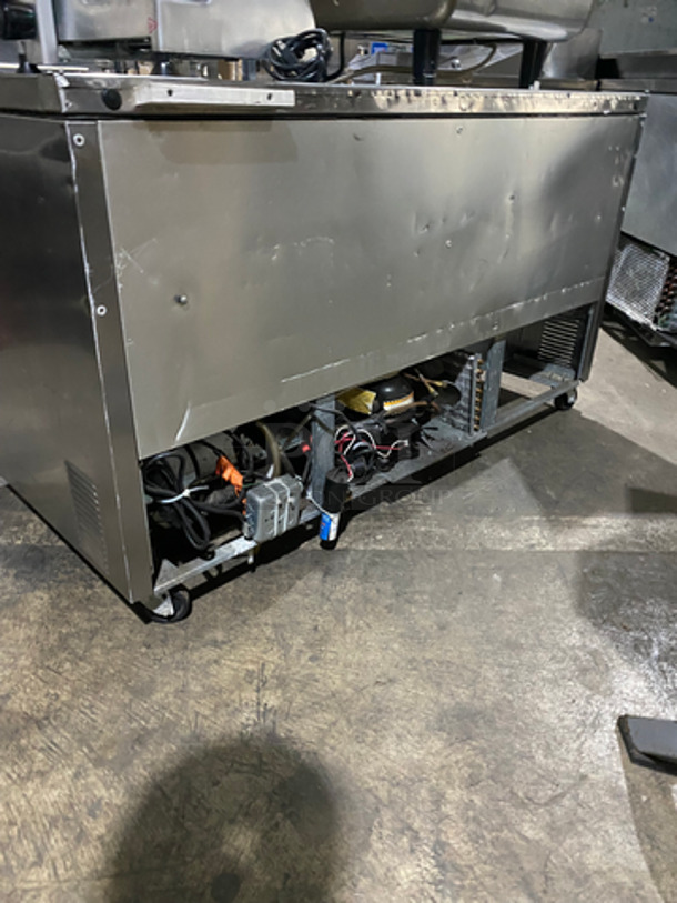 True Commercial 2 Door Work/Prep Top Lowboy Cooler! All Stainless Steel! On Casters! Model: TWT60 SN: 14212728 115V 60HZ 1 Phase - Image 3 of 8
