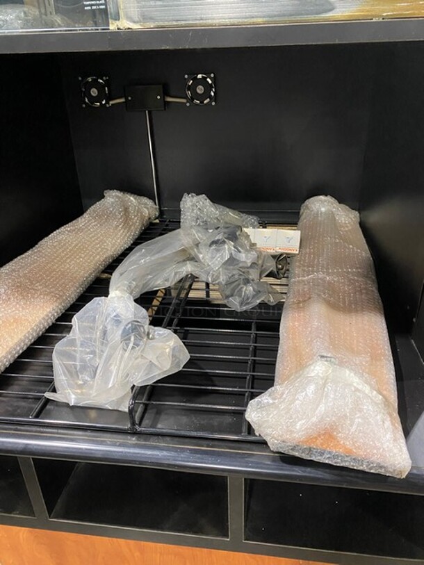 New! Out Of The Box! Structural Concepts Bakery Goods/Food Display Case Merchandiser! Commercial Work Top/ Prep Station! With Overhead Cabinet! With Food Pan Cut Out! 3 Small Compartment Storage! With Legs! - Image 10 of 11