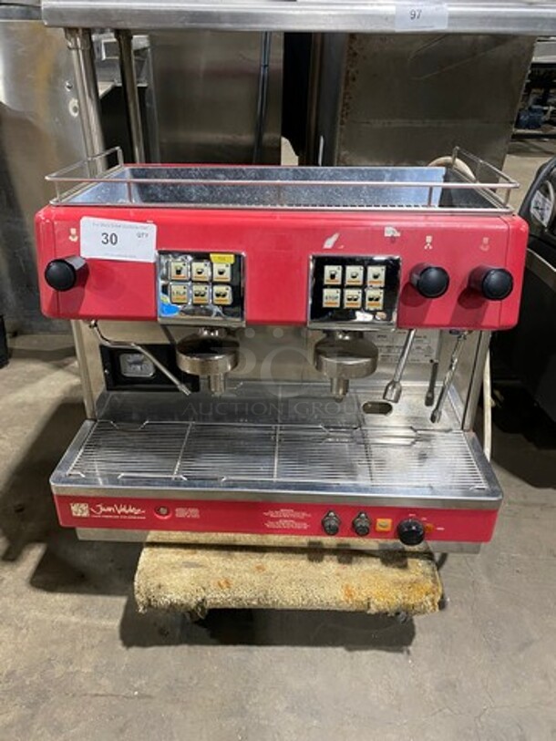Brasilia Commercial Countertop 2 Group Espresso Machine! Stainless Steel! Model: 205EXFNCDIG2 SN: 229647 230V 60HZ 2 Phase