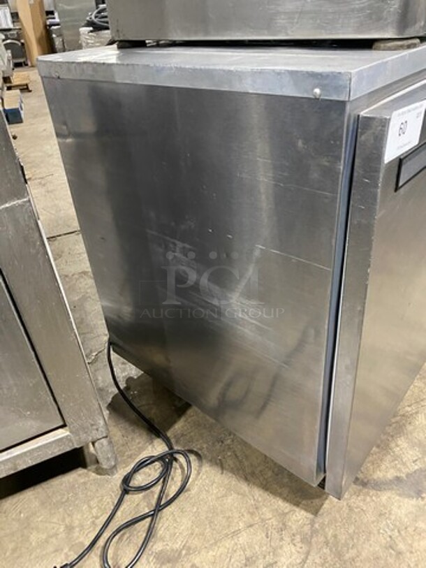Delfield Commercial Single Door Lowboy/ Worktop Cooler! With Poly Coated Racks! All Stainless Steel! SN: 1405152002438 115V 60HZ 1 Phase - Image 2 of 8