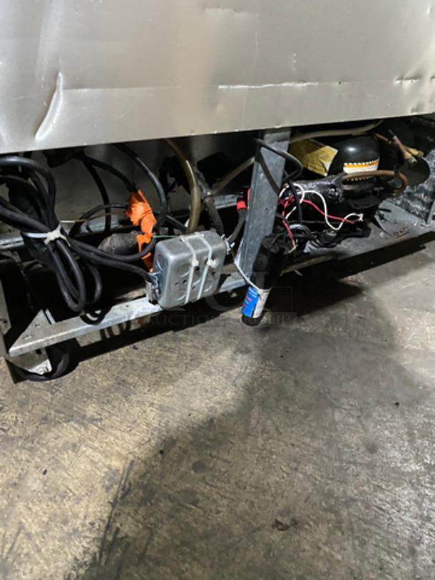 True Commercial 2 Door Work/Prep Top Lowboy Cooler! All Stainless Steel! On Casters! Model: TWT60 SN: 14212728 115V 60HZ 1 Phase - Image 8 of 8