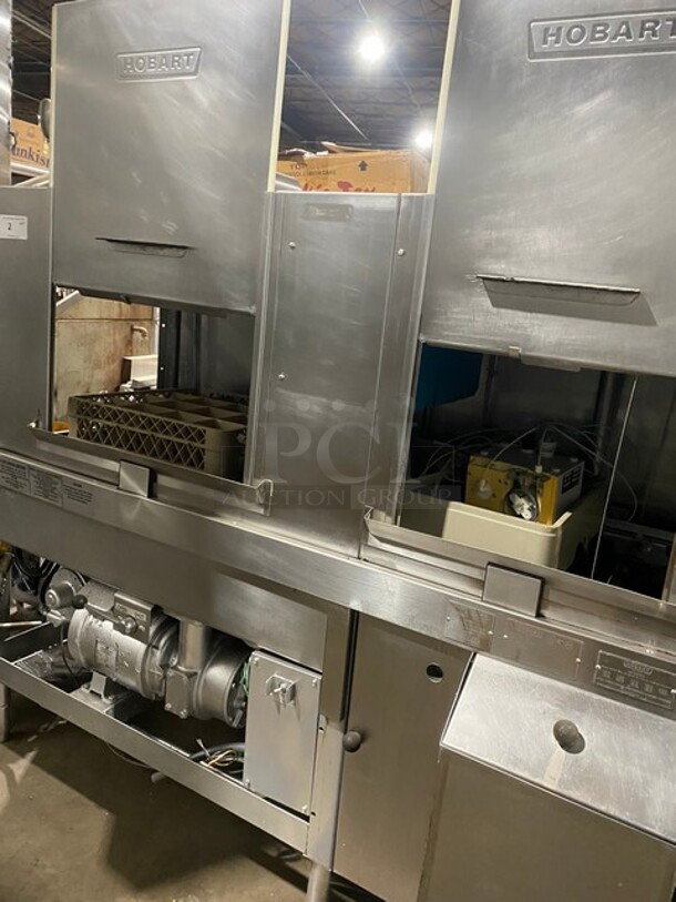 FAB! Hobart Commercial Heavy Duty Conveyor Dishwasher! On Legs! All Stainless Steel! Model: CRS66 SN: 12129752EL 200/230V 60HZ 3 Phase - Image 5 of 12