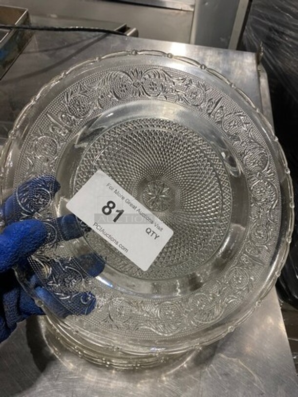 ALL ONE MONEY! Clear Decorative Plates! - Image 4 of 4