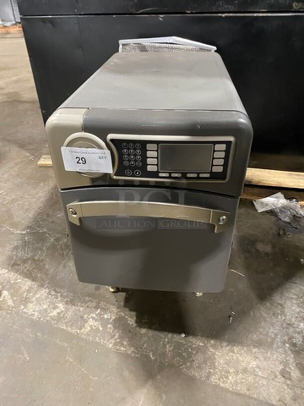 LATE MODEL! 2017 Turbo Chef Commercial Countertop Rapid Cook Oven! On Small Legs! Model: NGO SN: NGOD31108 208/240V 60HZ 1 Phase - Image 1 of 7