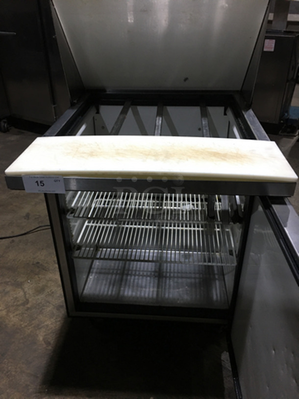 BEAUTIFUL! True Commercial Refrigerated Sandwich Prep Table! With Cutting Board! With Poly Coated Racks! All Stainless Steel! On Casters! Model: TSSU-27-12M-B SN: 14301980 115V 60HZ 1 Phase - Image 5 of 10