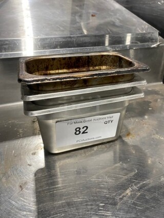 ALL ONE MONEY! Stanton Commercial Steam Table/ Prep Table Food Pans! All Stainless Steel!