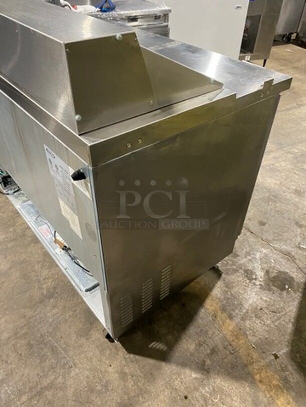 Kool It Commercial Refrigerated Mega Top Sandwich Prep Table! With 2 Door Underneath Storage Space! All Stainless Steel! Model: KSP48 SN: KSP488126002 115V 60HZ 1 Phase - Image 2 of 9