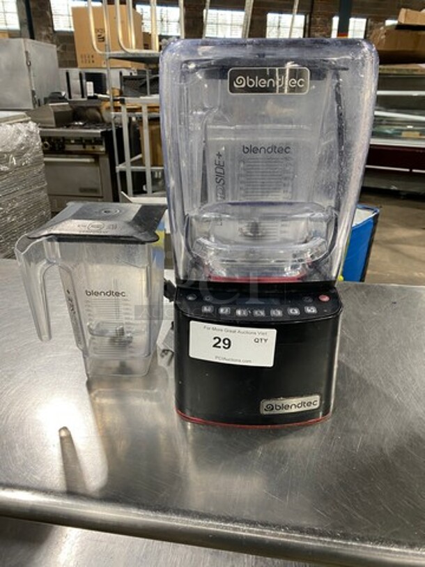 LATE MODEL! 2019 Blendtec Commercial Countertop Stealth Blender! With 2 Pitchers! Model: CQB1 SN: S885C2901121603 100/120V - Image 1 of 8