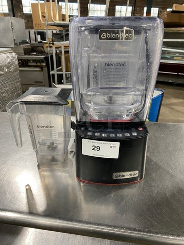 LATE MODEL! 2019 Blendtec Commercial Countertop Stealth Blender! With 2 Pitchers! Model: CQB1 SN: S885C2901121603 100/120V