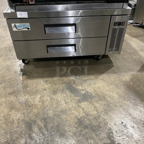 Avantco Commercial Refrigerated 2 Drawer Chef Base! All Stainless Steel! On Casters! Model: 178CBE52HC SN: 6389260217091206 115V - Image 1 of 9