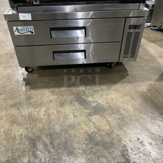 Avantco Commercial Refrigerated 2 Drawer Chef Base! All Stainless Steel! On Casters! Model: 178CBE52HC SN: 6389260217091206 115V