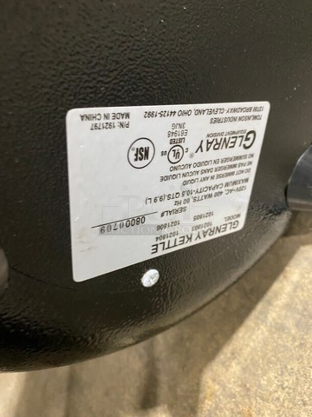 Glenray Metal Commercial Countertop Food Warmer Soup Kettle! Holds Up To 10.5 Qt! SN: 08000709 120V - Image 6 of 7