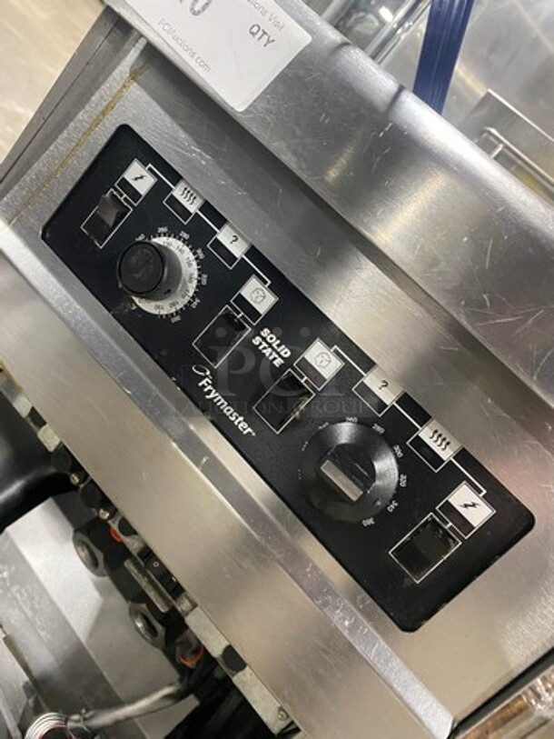 Frymaster Commercial Electric Powered Split Bay Deep Fat Fryer! With Metal Frying Baskets! All Stainless Steel! On Casters! Model: RE1142SE SN: 1508NA0057 208V 60HZ 3 Phase - Image 9 of 11