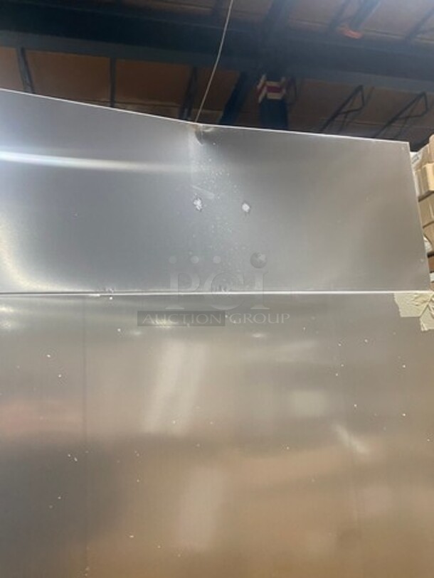 AMAZING! BRAND NEW! Continental Commercial 2 Door Reach In Refrigerator! With Poly Coated Racks! All Stainless Steel! Model: 2RN SN: 16234426 115V 60HZ 1 Phase - Image 9 of 12