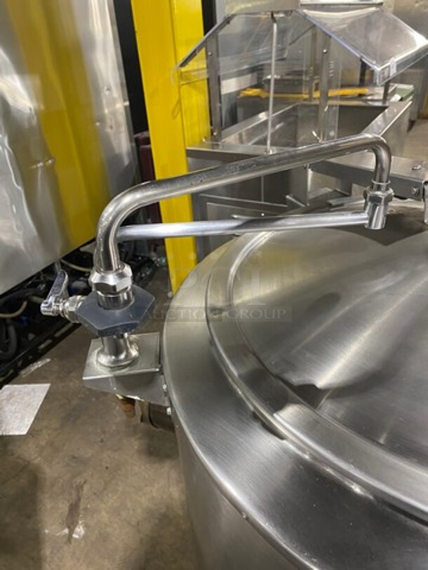 Groen Commercial Natural Gas Powered Soup Kettle! All Stainless Steel! On Legs! - Image 8 of 10
