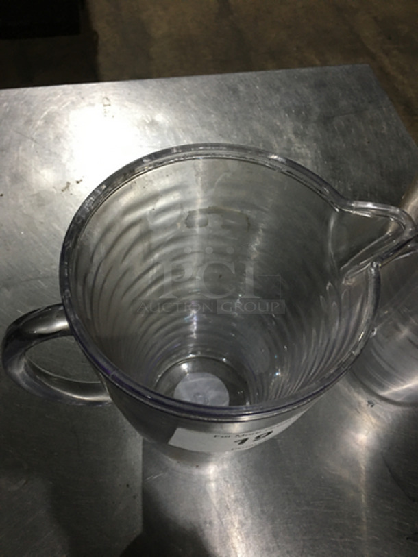 2 Poly Clear Double Wall Pitchers! 2x Your Bid! - Image 3 of 4