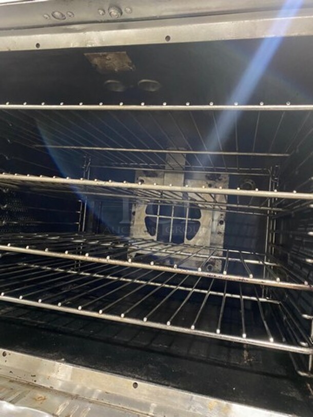 Vulcan Commercial Natural Gas Powered Double Deck Convection Oven! With View Through Doors! Metal Oven Racks! All Stainless Steel! On Casters! 2x Your Bid Makes One Unit! - Image 6 of 11