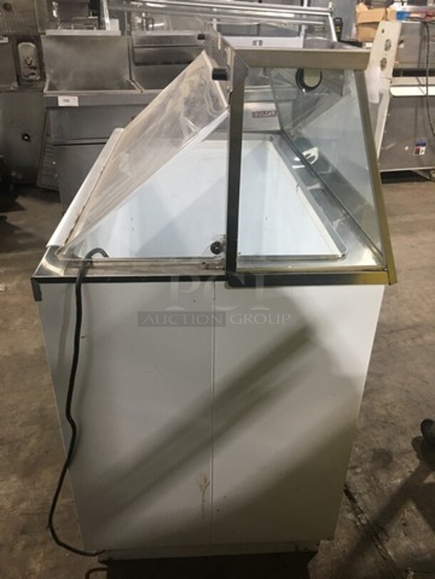 Kelvinator Commercial Refrigerated Ice Cream Dipping Cabinet/ Display Case! With Slanted Front Glass! With Rear Access Doors! - Image 4 of 9