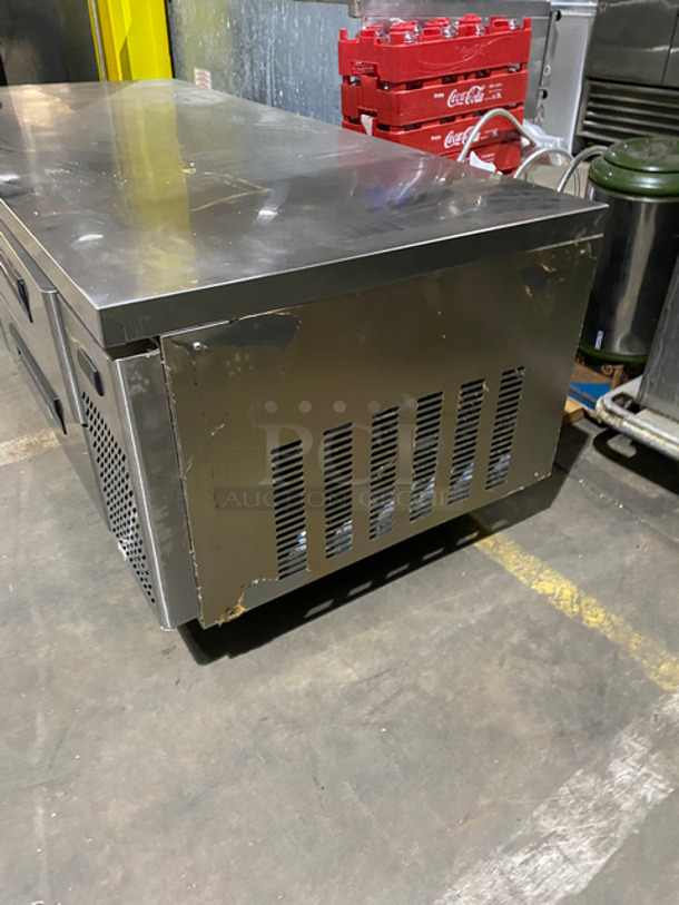 Asbury 4 Drawer Chef Base Refrigerated Equipment Stand! All Stainless Steel! On Casters! Model: MCCB-72 SN: BRRASCB710001 115V 60HZ 1 Phase - Image 3 of 8
