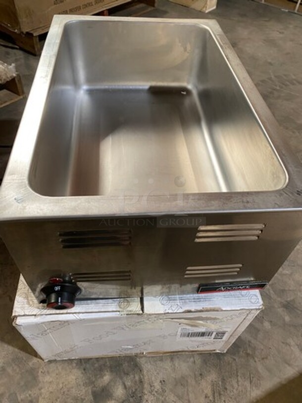 NEW! IN THE BOX! LATE MODEL! 2019 Adcraft Commercial Countertop Single Well Food Warmer! All Stainless Steel! Model: FW1200W 120V - Image 8 of 12