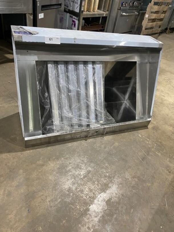 NEW! Never Used! L&J RESTAURANT MANUFACTURING All Stainless Steel  Commercial Hood System! With Filters!  - Image 1 of 5