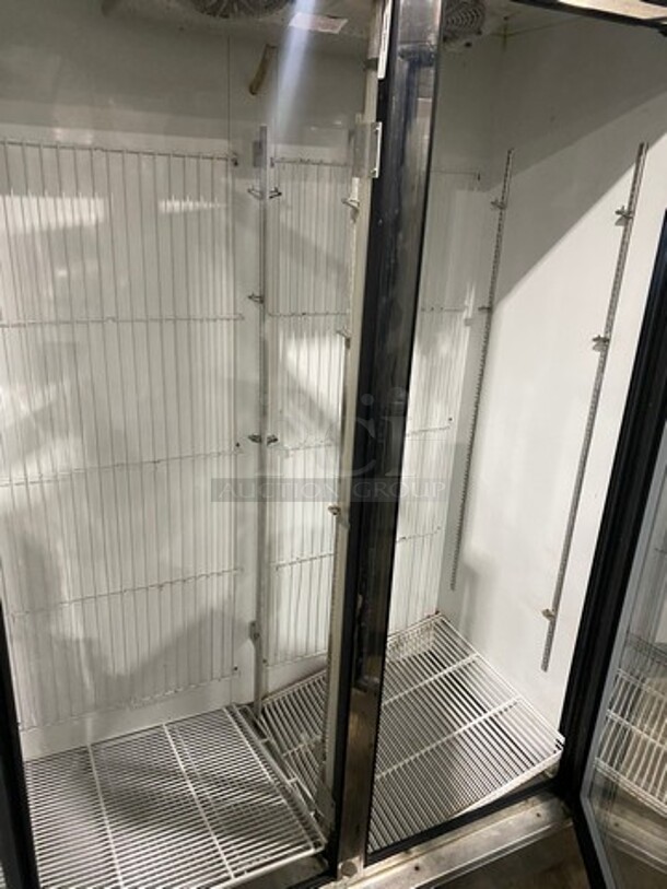 Marc Commercial 2 Door Reach In Cooler Merchandiser! With View Through Doors! With Poly Coated Racks! Stainless Steel Body! With Remote Compressor! No Compressor! Model: GDM2 SN: 120409 120V 60HZ 1 Phase - Image 6 of 9