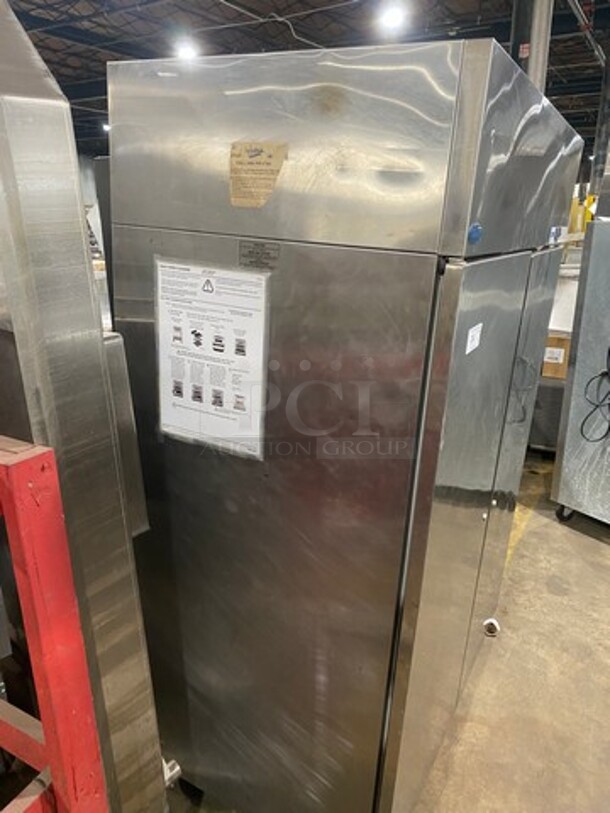 Norlake Commercial 2 Door Reach In Freezer! With Poly Coated Racks! All Stainless Steel! On Casters! Model: NF482SMS SN: 03100757 115V 60HZ 1 Phase - Image 3 of 10