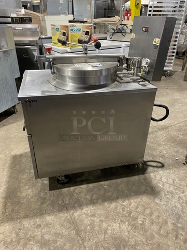 Commercial Electric Powered BKI Pressure Fryer! With Frying Basket! All Stainless Steel! On Casters! Model: FKM 208V 3 Phase - Image 2 of 11