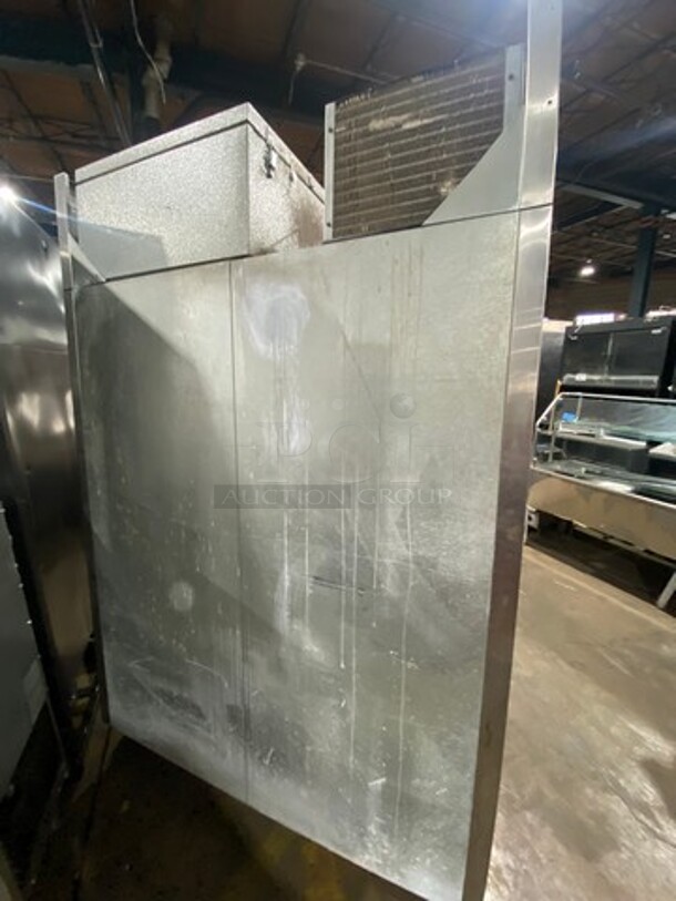 Norlake Commercial 2 Door Reach In Freezer! With Poly Coated Racks! All Stainless Steel! On Casters! Model: NF482SMS SN: 03100757 115V 60HZ 1 Phase - Image 4 of 10